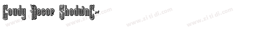 Goudy Decor ShodwnC字体转换